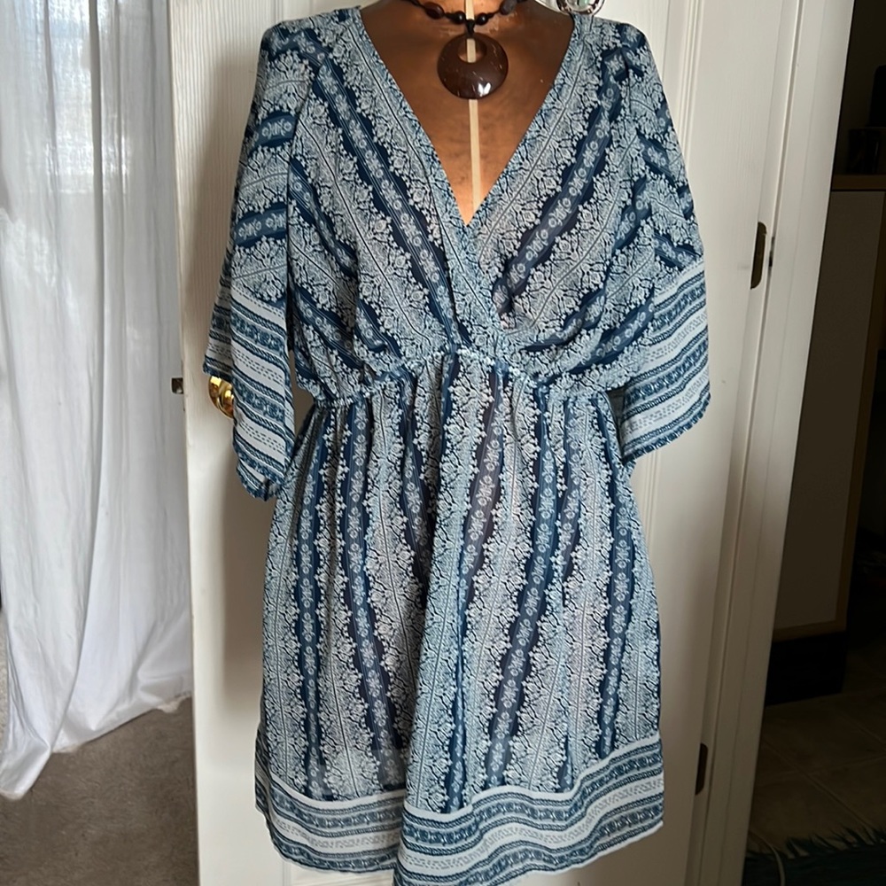 Wendy Bellissimo Sheer Top .. light weight very cute coverup ..